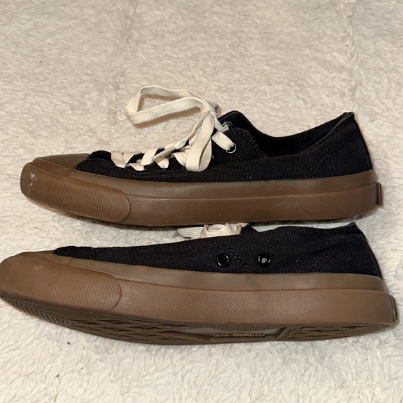 PF Flyers Grounder Low Top Black Men’s 7 Women’s 8.5 - Picture 4 of 8